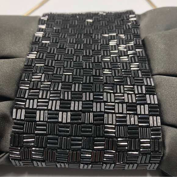 Banana Republic Juliette Black Satin Clutch - Picture 6 of 14